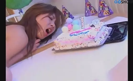 LabiaDrenched Birthday Cake Delights Sperms