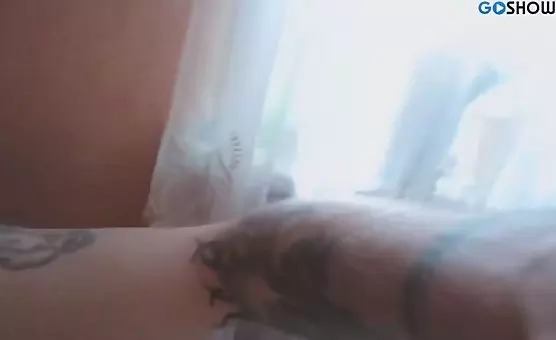 Inked Man Masturbating Solo